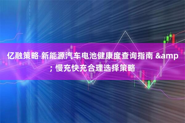 亿融策略 新能源汽车电池健康度查询指南 & 慢充快充合理选择策略