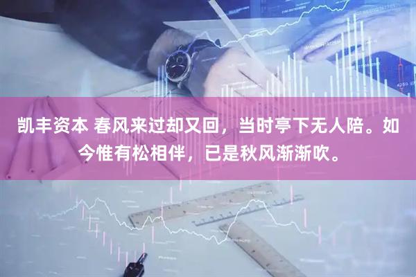凯丰资本 春风来过却又回，当时亭下无人陪。如今惟有松相伴，已是秋风渐渐吹。